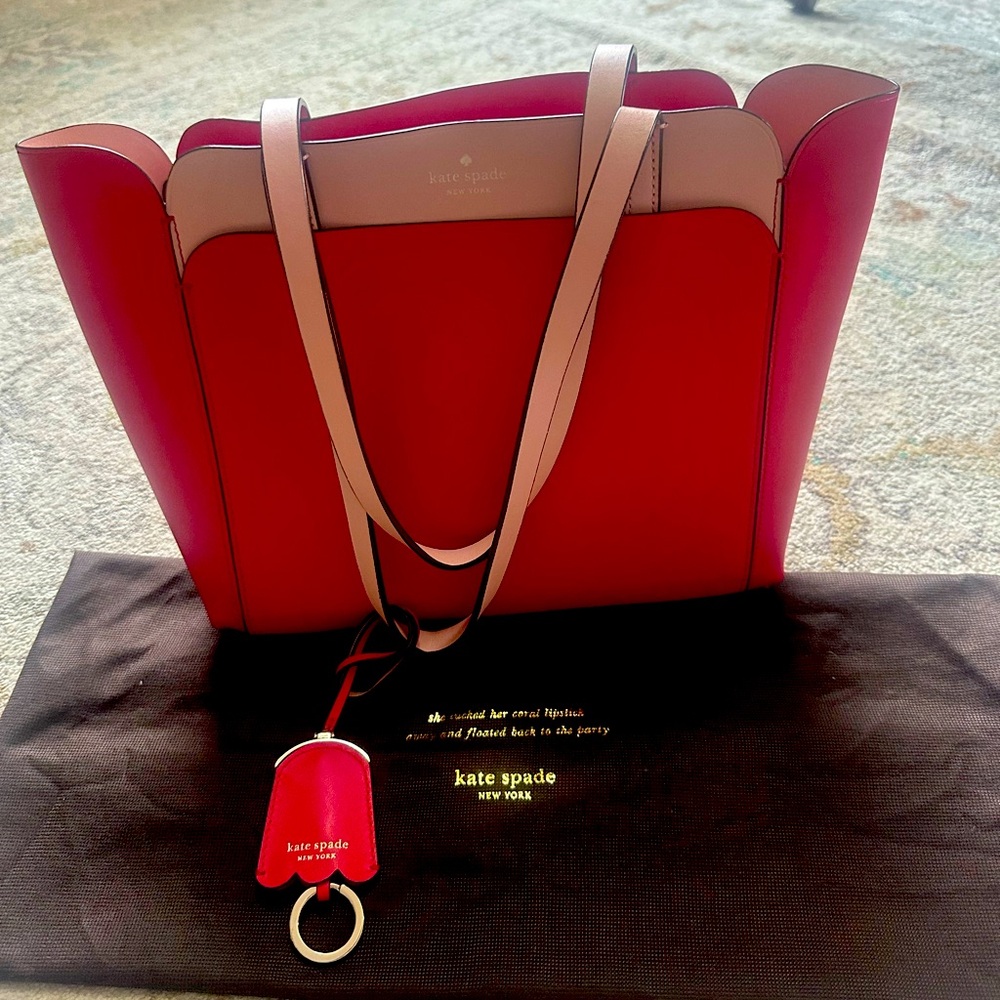 🌶️🌸 Kate Spade Magnolia Street Hot Chili Tote 🌶️🌸 
Like new
